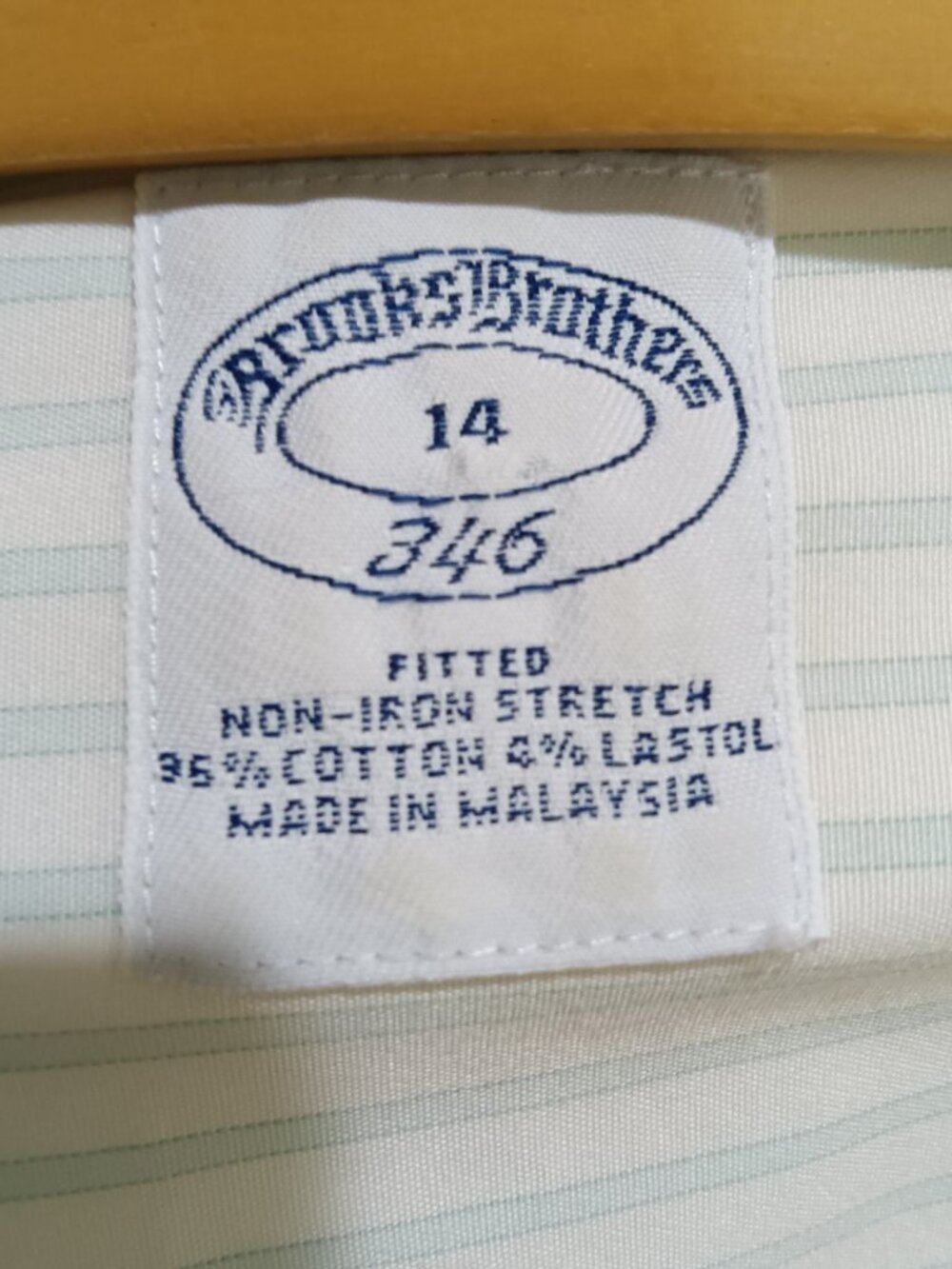 Brooks Brothers Fitted Non-Iron Cotton Shirts Stripes & Pick Stitch -Set of 3 - Picture 7 of 13